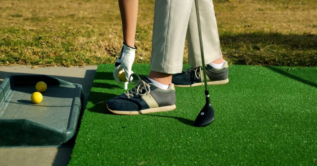 Gebruik van putting- en swingmatten Gebruik van putting- en swingmatten